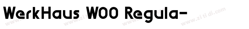 WerkHaus W00 Regula字体转换